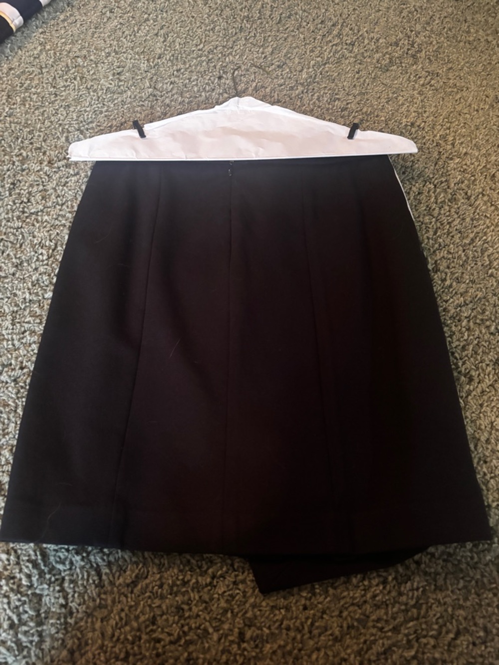 White House Black Market Black Midi A-Line Skirt
